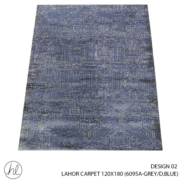 LAHOR CARPET (120X180) (DESIGN 02) DARK BLUE