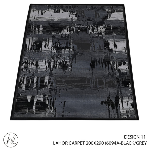 LAHOR CARPET (200X290) (DESIGN 11) BLACK/GREY