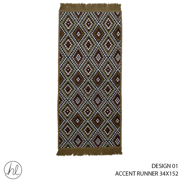 ACCENT RUNNER (34X152) (DESIGN 01) (BROWN)