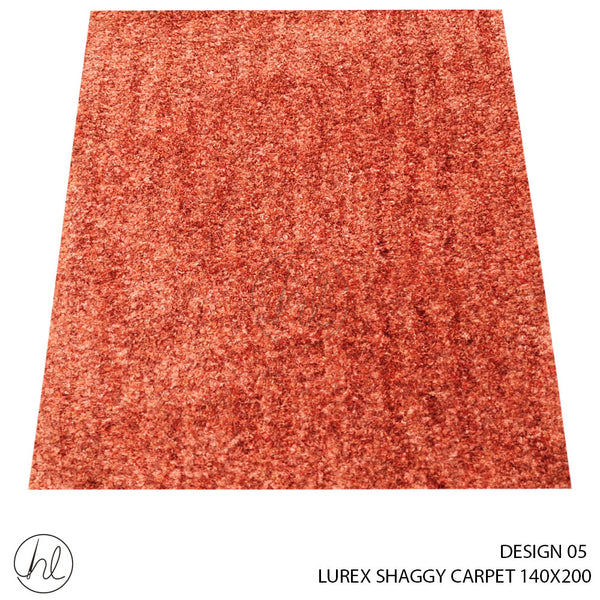 LUREX SHAGGY CARPET (140X200) (DESIGN 05) ORANGE