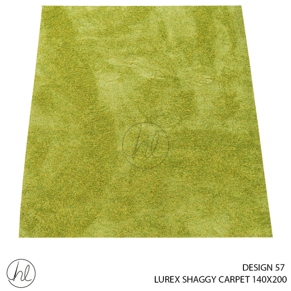LUREX SHAGGY CARPET (140X200) (DESIGN 57) LIME