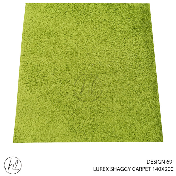 LUREX SHAGGY CARPET (140X200) (DESIGN 69) LIME
