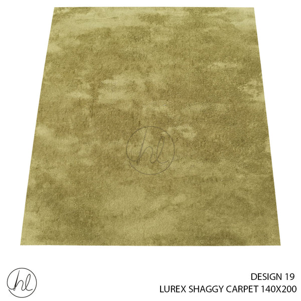LUREX SHAGGY CARPET (140X200) (DESIGN 19) OLIVE