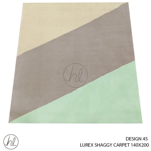 LUREX SHAGGY CARPET (140X200) (DESIGN 45) LIME