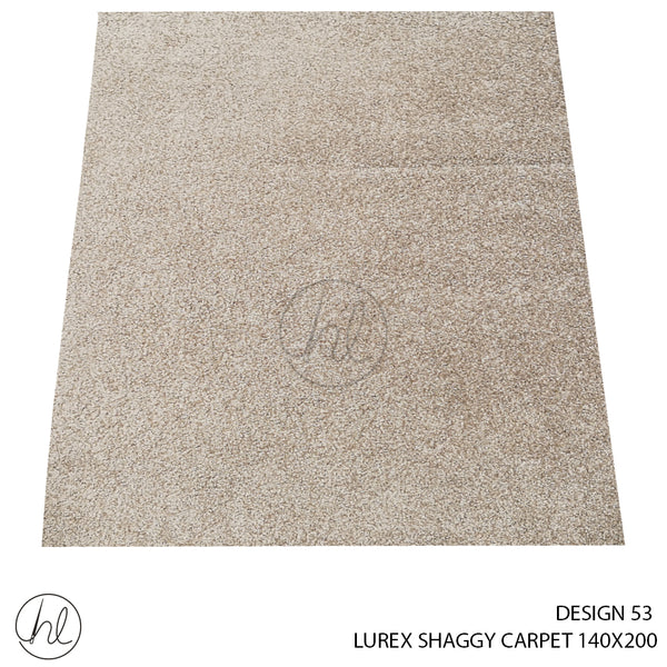 LUREX SHAGGY CARPET (140X200) (DESIGN 53) BEIGE