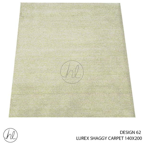 LUREX SHAGGY CARPET (140X200) (DESIGN 62) PEAR