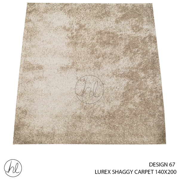 LUREX SHAGGY CARPET (140X200) (DESIGN 67) BEIGE