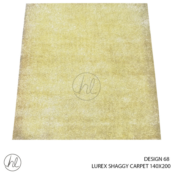 LUREX SHAGGY CARPET (140X200) (DESIGN 68) PEAR