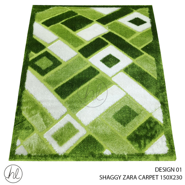 SHAGGY ZARA CARPET (150X230) (DESIGN 01)