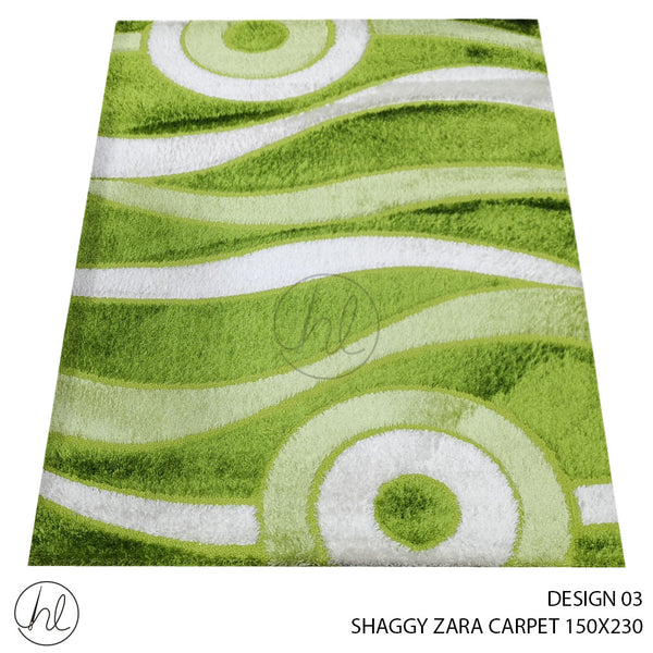 SHAGGY ZARA CARPET (150X230) (DESIGN 03)