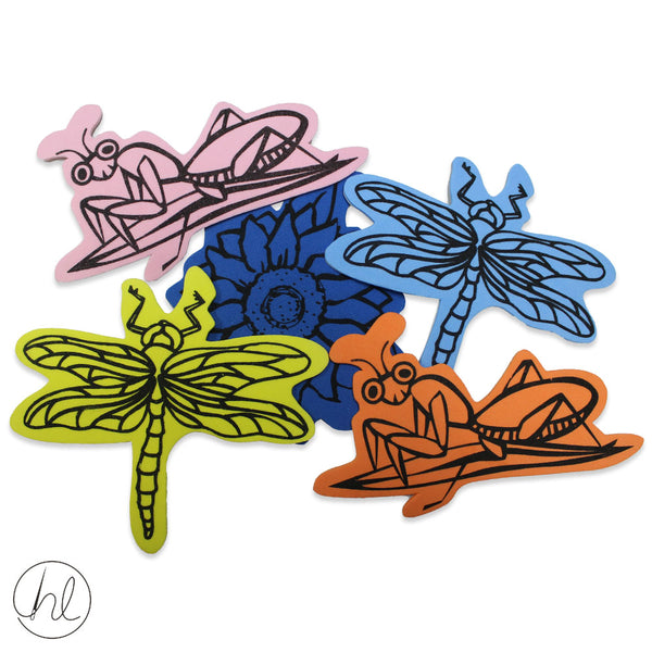 INSECT AND FLOWER FOAM STICKERS