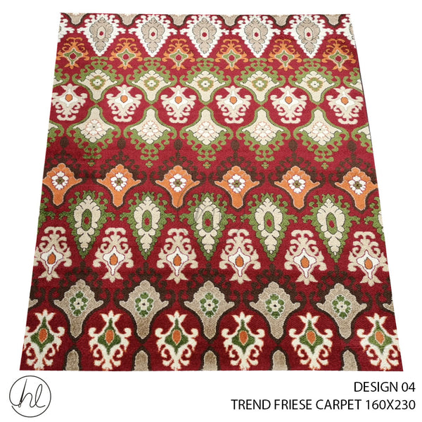 TREND FRIESE CARPET (160X230) (DESIGN 04) RED