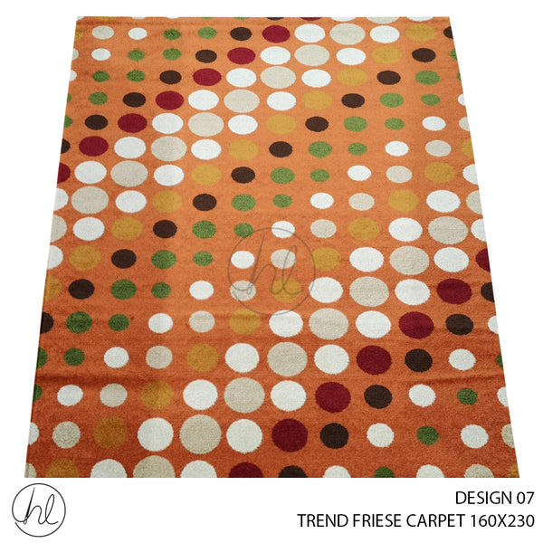 TREND FRIESE CARPET (160X230) (DESIGN 07) ORANGE