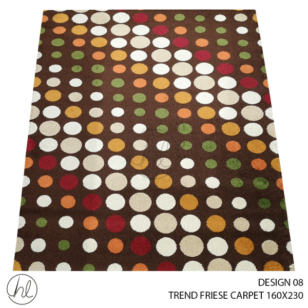 TREND FRIESE CARPET (160X230) (DESIGN 08) BROWN