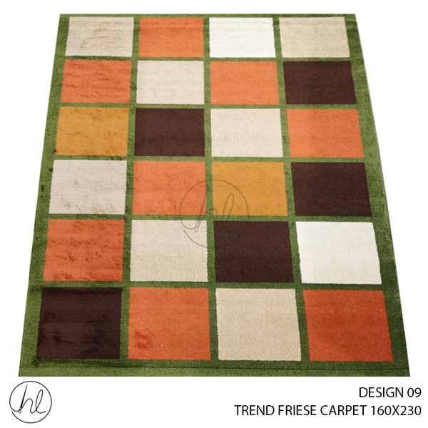 TREND FRIESE CARPET (160X230) (DESIGN 09) ORANGE