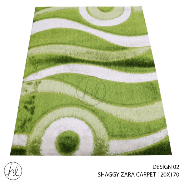 SHAGGY ZARA CARPET (120X170) (DESIGN 02)