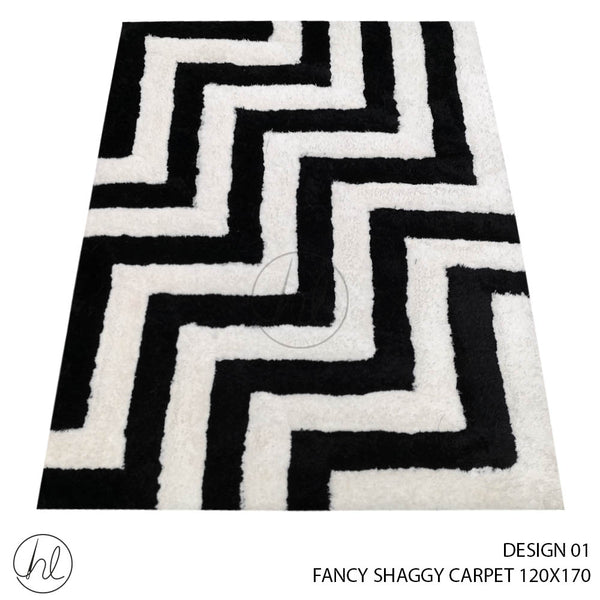 FANCY SHAGGY CARPET (120X170) (DESIGN 01)
