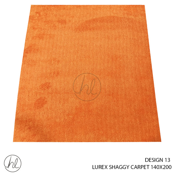 LUREX SHAGGY CARPET (140X200) (DESIGN 13) ORANGE