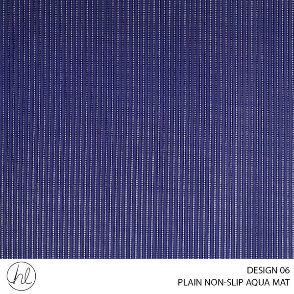 PLAIN NON-SLIP AQUA MAT (DESIGN 06) (65CM) (PER M) INDIGO
