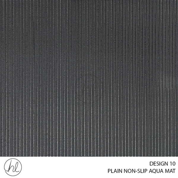 PLAIN NON-SLIP AQUA MAT (DESIGN 10) (65CM) (PER M) BLACK