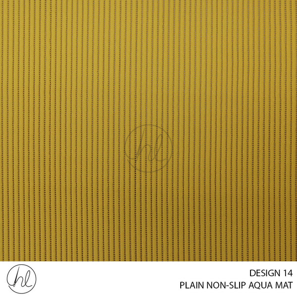 PLAIN NON-SLIP AQUA MAT (DESIGN 14) (65CM) (PER M) MUSTARD