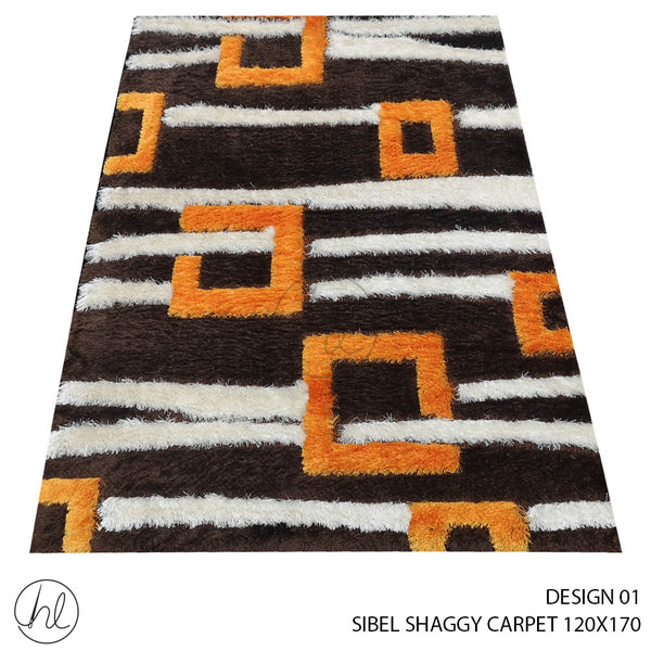 SIBEL SHAGGY CARPET (120X180) (DESIGN 01)