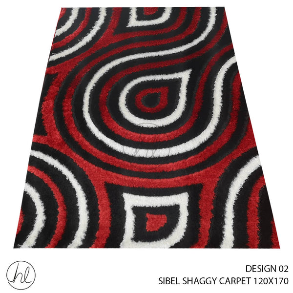 SIBEL SHAGGY CARPET (120X180) (DESIGN 02)