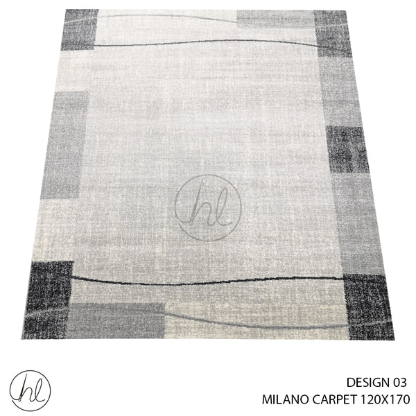 MILANO CARPET (120X170) (DESIGN 03) GREY