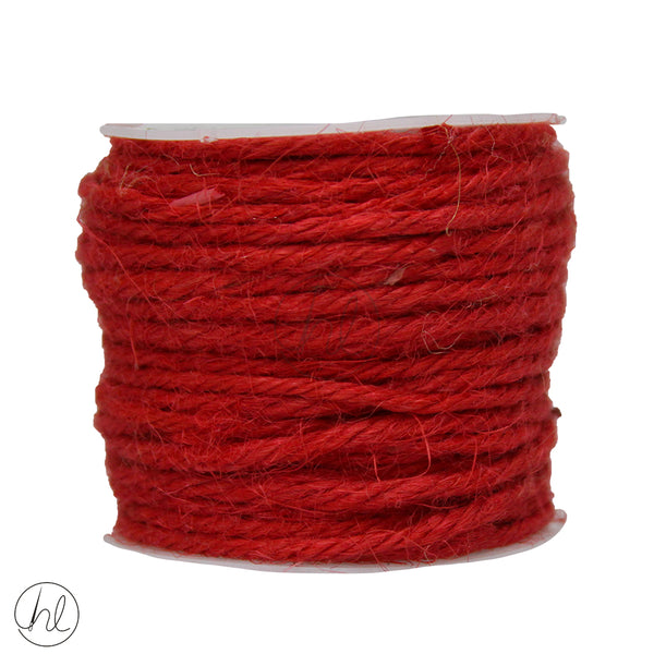 HESSIAN CORD ASSORTED 457 RED
