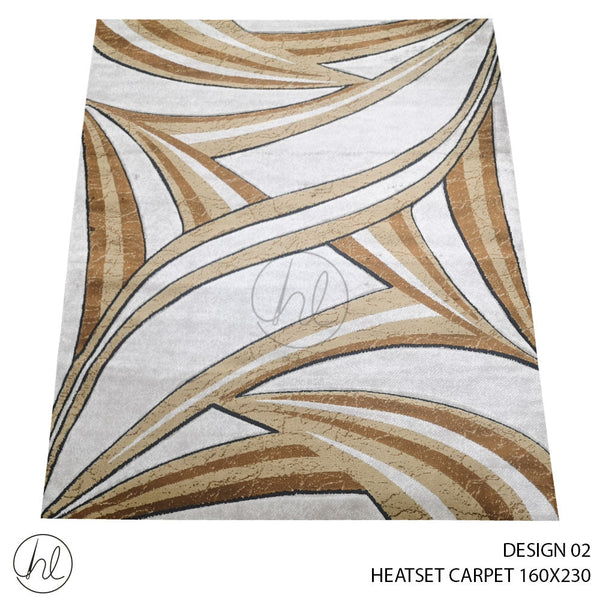 HEATSET CARPET (160X230) (DESIGN 02) BEIGE