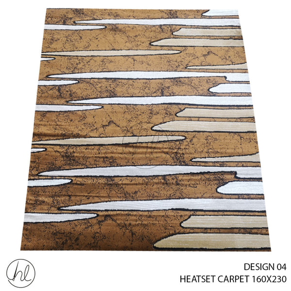 HEATSET CARPET (160X230) (DESIGN 04) BRONZE