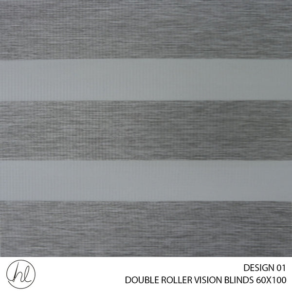 DOUBLE ROLLER VISION BLINDS (60X100) (DESIGN 1)