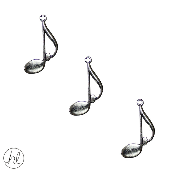 CHARMS (3 P/PACK) - MUSICAL NOTES
