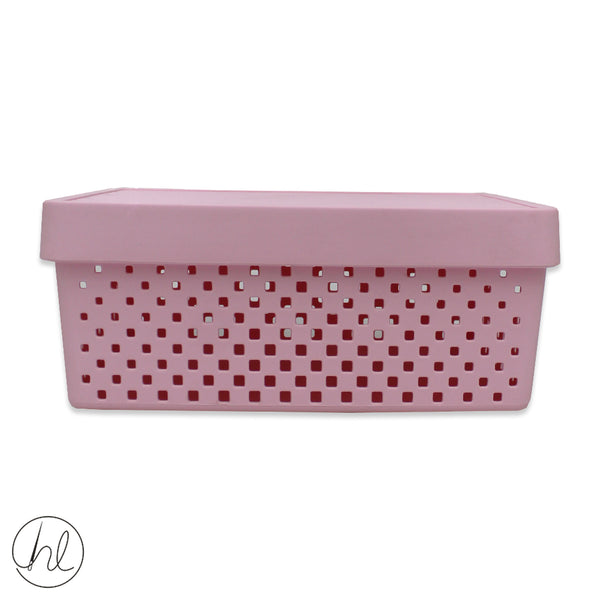 STORAGE BASKET WITH LID (ABY-1384) LARGE