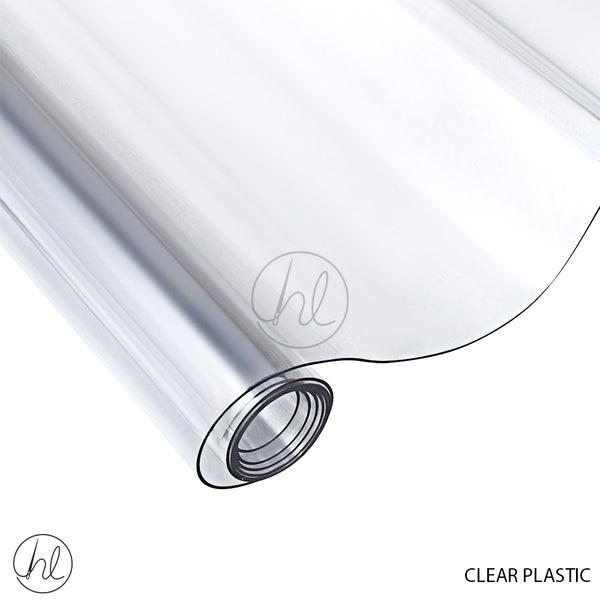 CLEAR PLASTIC (800MCR) (135CM) (PER M) CLEAR