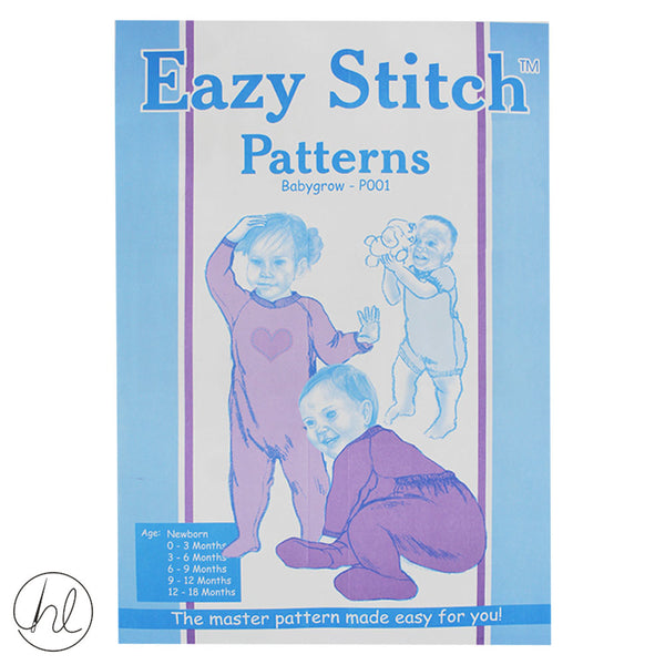 EAZY STITCH PATTERNS - BABYGROW (P001)