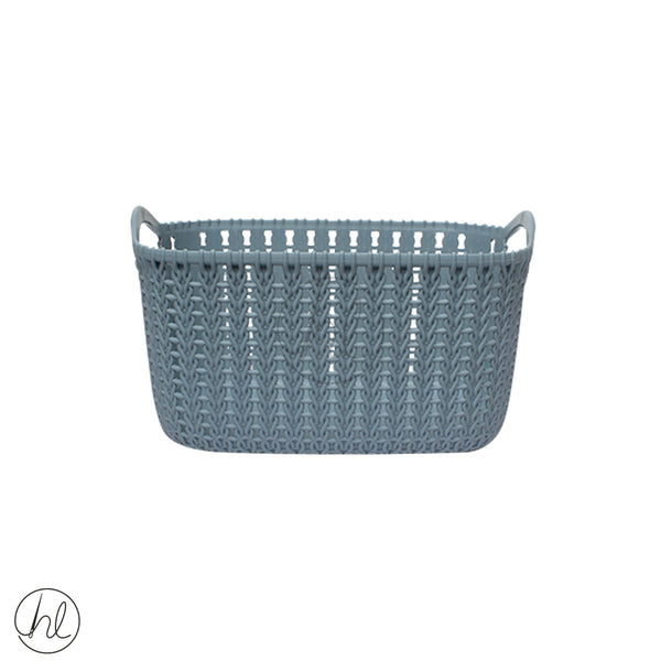 BASKET WITH HANDLE (ABY-4029) (DENIM BLUE)