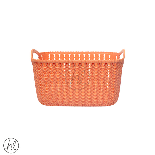 BASKET WITH HANDLE (ABY-4029) (ORANGE)
