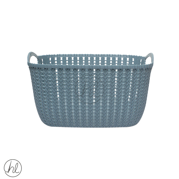 BASKET WITH HANDLE (ABY-4030) (DENIM BLUE)