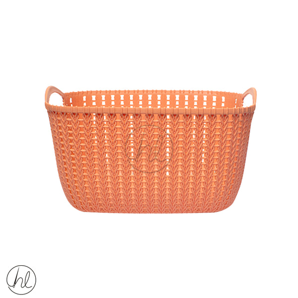 BASKET WITH HANDLE (ABY-4030) (ORANGE)