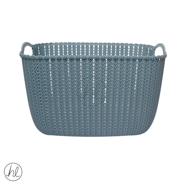 BASKET WITH HANDLE (ABY-4031) (DENIM BLUE)