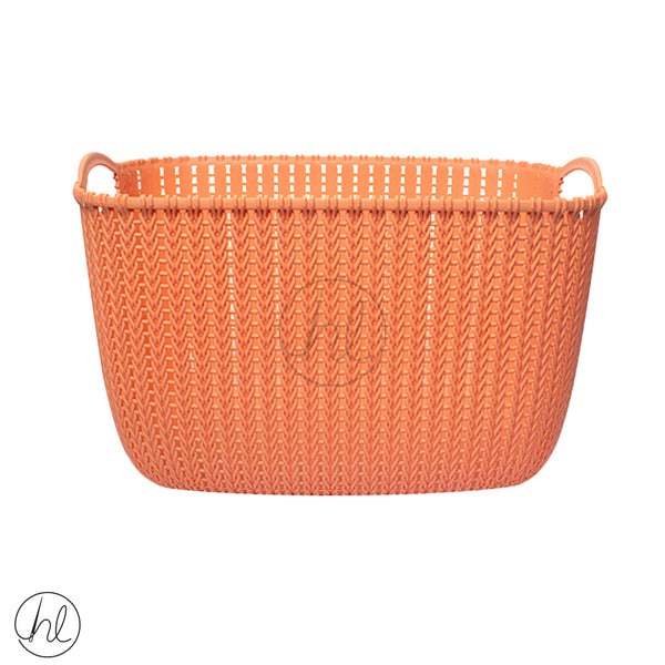 BASKET WITH HANDLE (ABY-4031) (ORANGE)