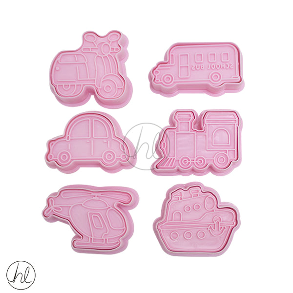 12 PIECE BISCUIT MOULD (FP-322) (PINK)