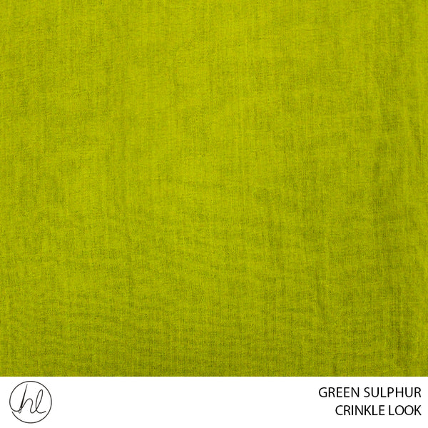 CRINKLE LOOK (GREEN SULPHUR) (150CM) (PER M)51