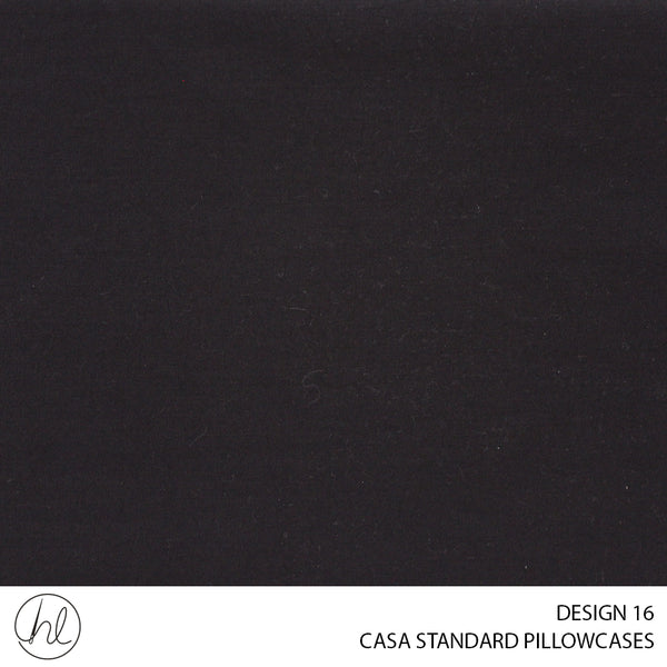 CASA PLAIN STANDARD PILLOW CASES (45x70CM) (DESIGN 16)