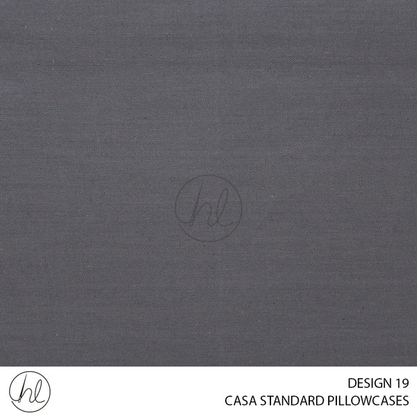 CASA PLAIN STANDARD PILLOW CASES (45x70CM) (DESIGN 19)