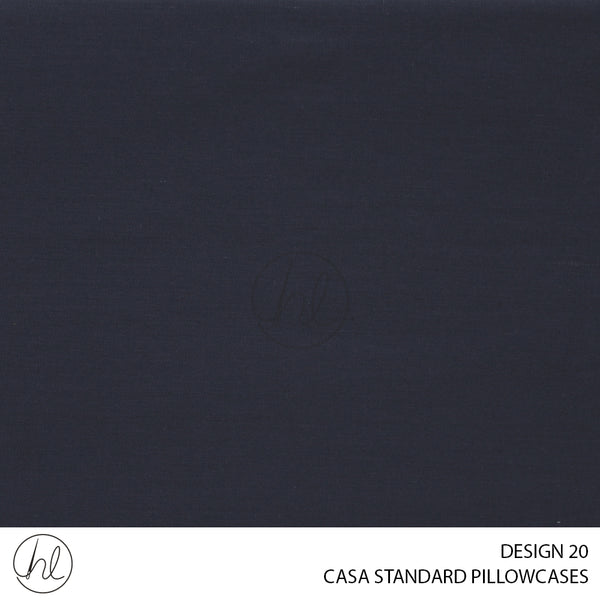 CASA PLAIN STANDARD PILLOW CASES (45x70CM) (DESIGN 20)