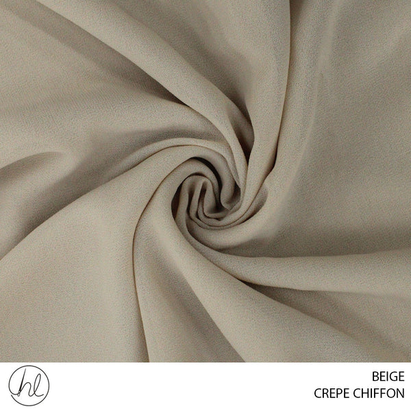 CREPE CHIFFON (BEIGE) (150CM WIDE) (PER M)781