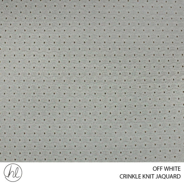CRINKLE KNIT JACQUARD (OFF WHITE) (180CM WIDE) (PER M)51