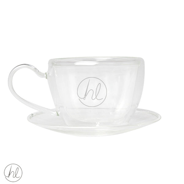 DOUBLE WALL CUP AND SAUCER (AB-8396)
